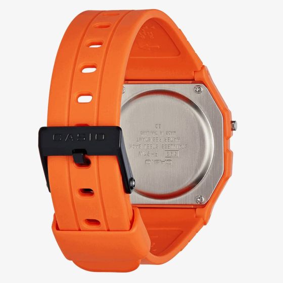 Casio Retro Orange Resin Strap Watch - F91-WC - 4A2EF