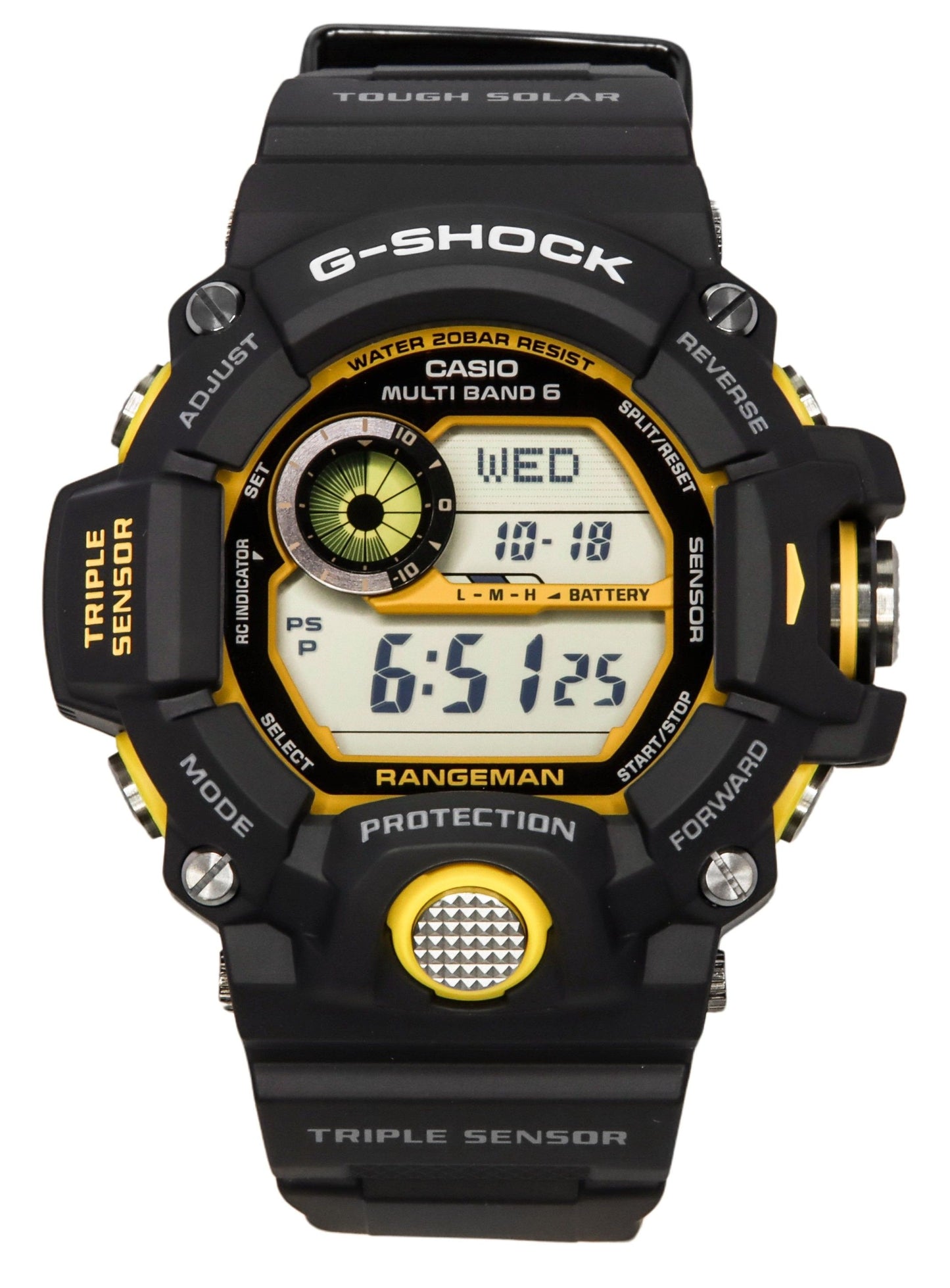 Casio G-Shock Master Of G-Land Rangeman Digital Black Resin Strap Solar GW-9400Y-1 200M Men's Watch
