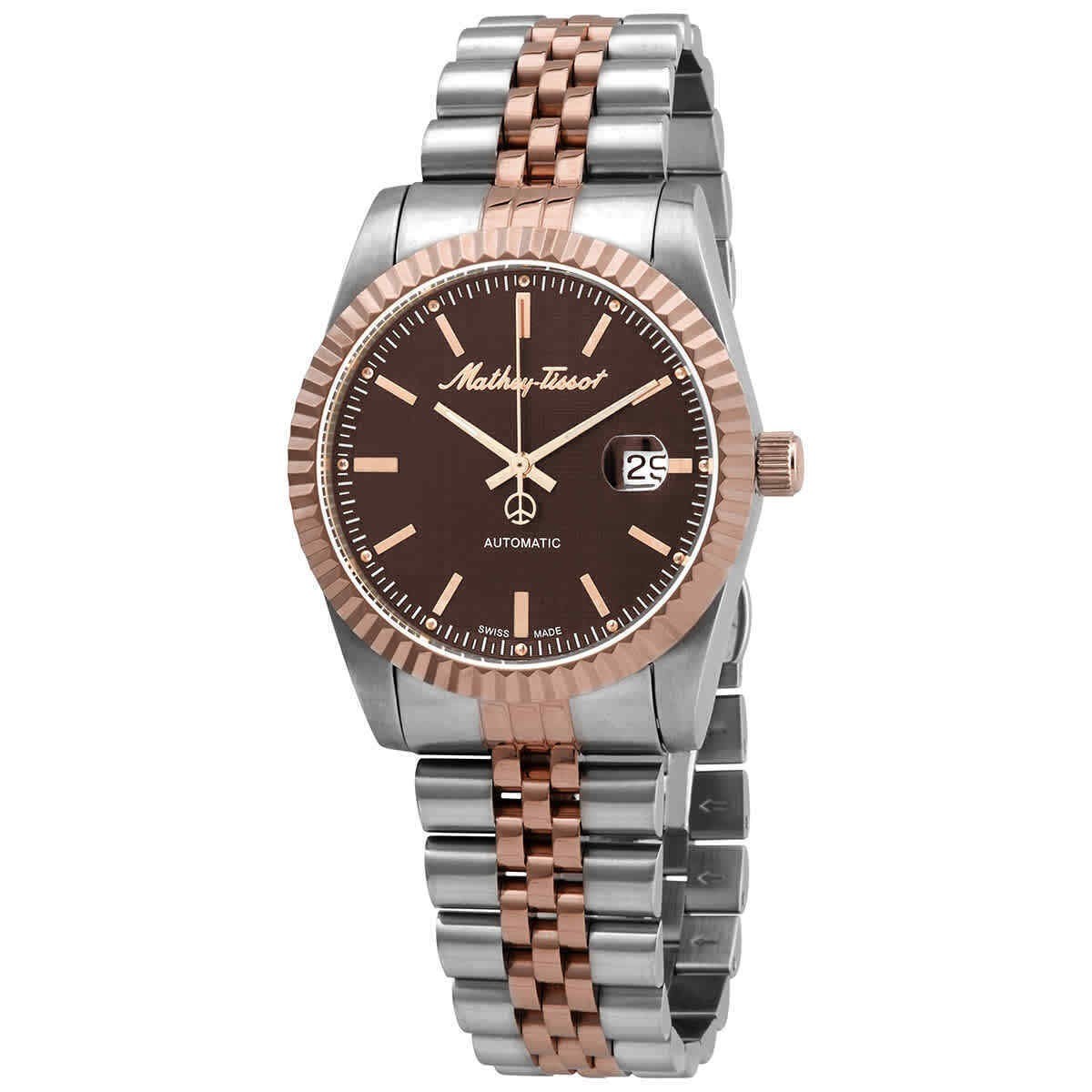 Mathey-Tissot Mathy III Automatic Two Tone Stainless Steel Brown Dial H1810ATRN Men's Watch
